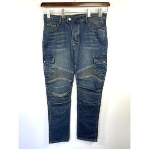 Winx‎ Wheels Mens Motorcycle Jeans XL 36X32 Blue Pads NOT Included Moto Biker